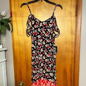 NWT Express Max Dress with Off Shoulder Sleeve